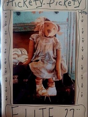 Handmade Vintage-Style Rag Bear Doll Pattern,